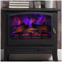 Infrared electric fireplace stove heater
