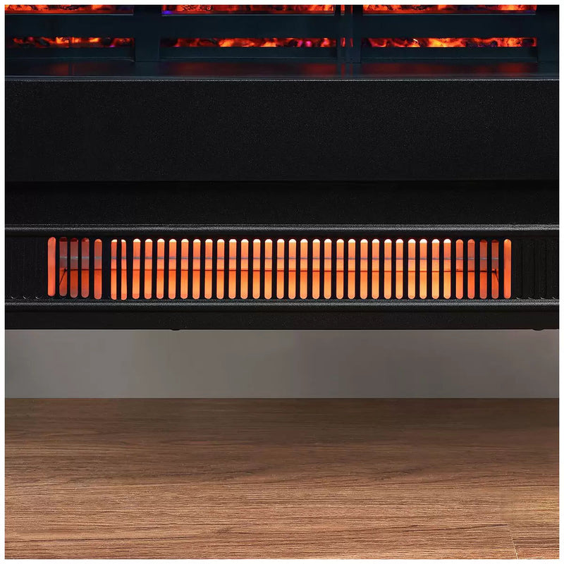 Infrared electric fireplace stove heater