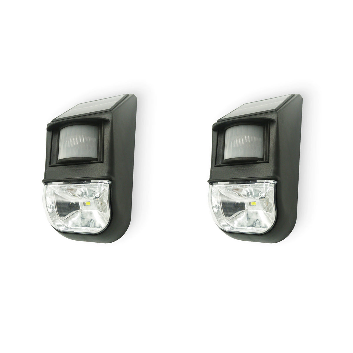 Solar-Powered Motion Sensor Light (2-Piece), Detects Motion, Rechargeable