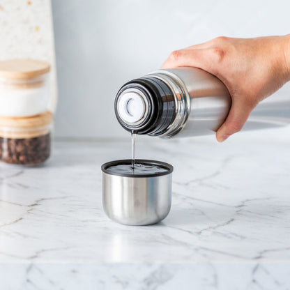 1L Stainless Steel Vacuum Flask - Insulated Drink Container