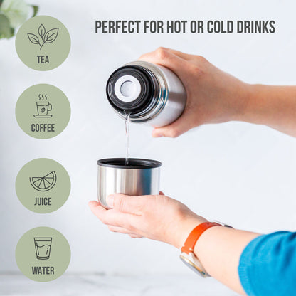 1L Stainless Steel Vacuum Flask - Insulated Drink Container