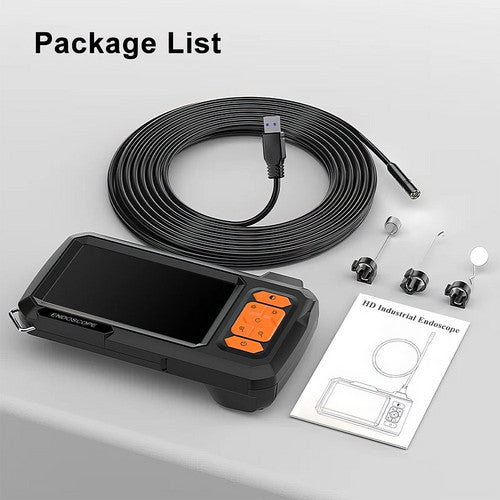5M 8mm Lens Industrial Endoscope 1080P Digital Borescope Inspection Camera LED Lamp