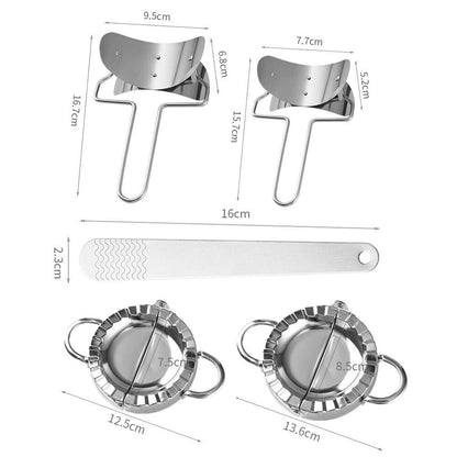 Dumpling Maker Set Stainless Steel Dough Press Making Mold Mould Tool AU