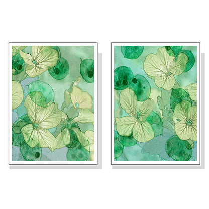 Wall Art 40cmx60cm Zanzibar Gem 2 Sets White Frame Canvas