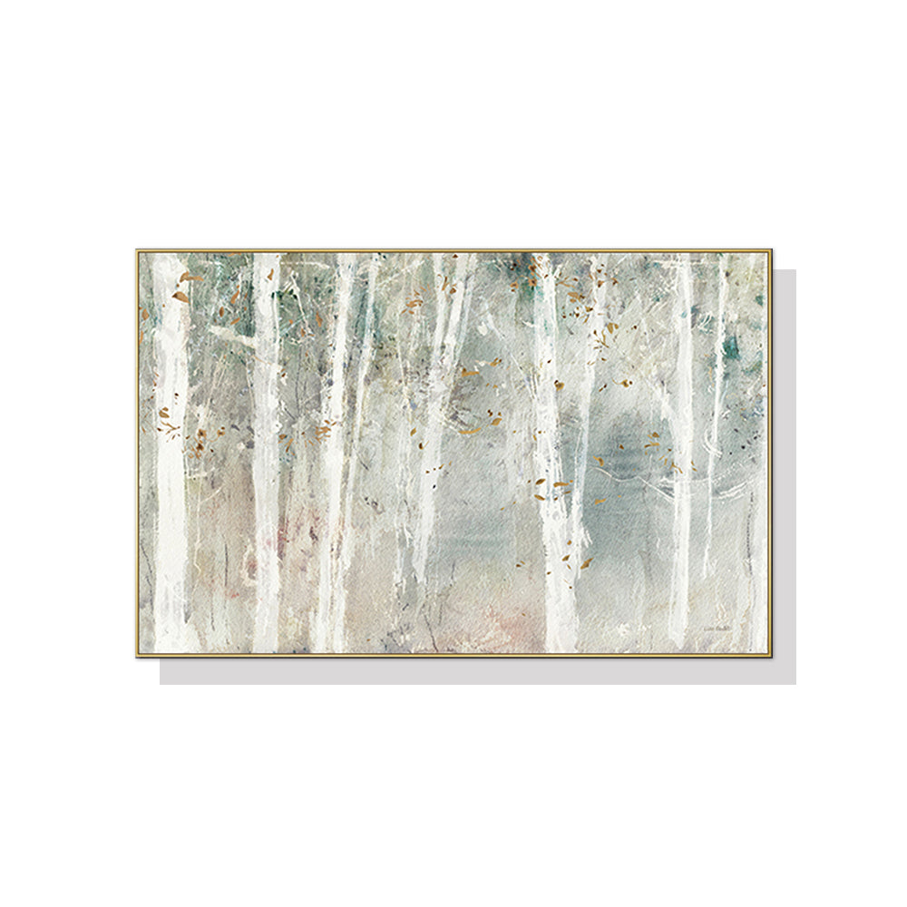 Wall Art 80cmx120cm Forest hang painting style Gold Frame Canvas