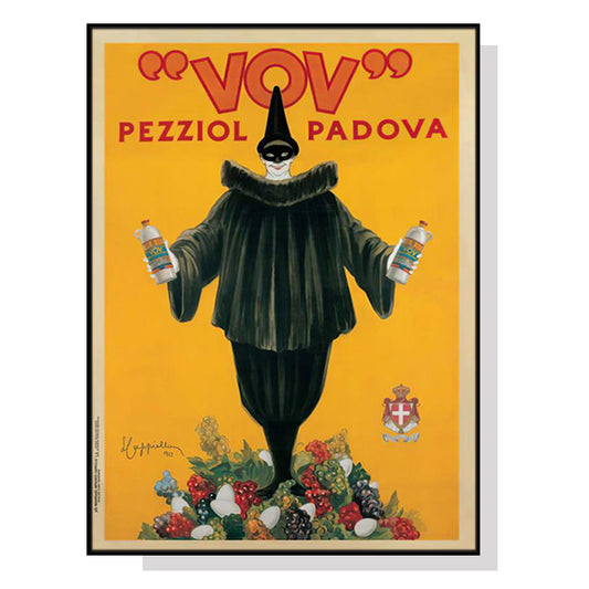 Wall Art 60cmx90cm Pezziol Padova Black Frame Canvas