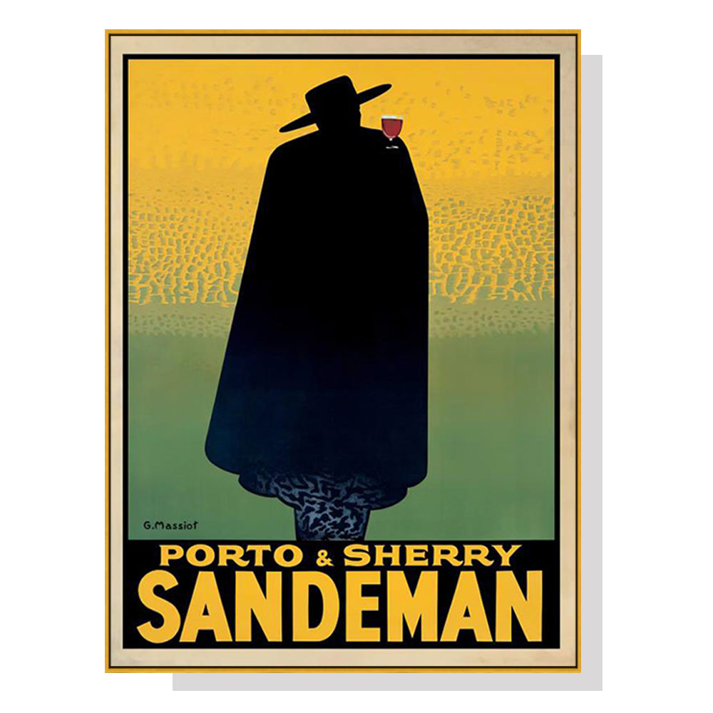 Wall Art 70cmx100cm Sandeman Gold Frame Canvas