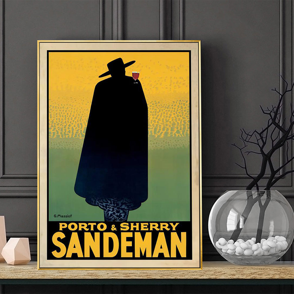 Wall Art 70cmx100cm Sandeman Gold Frame Canvas