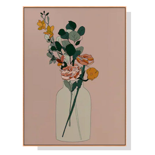 Wall Art 90cmx135cm Boho Floral Wood Frame Canvas