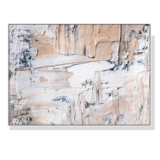 Wall Art 40cmx60cm Modern Abstract Oil Painting Style White Frame Canvas