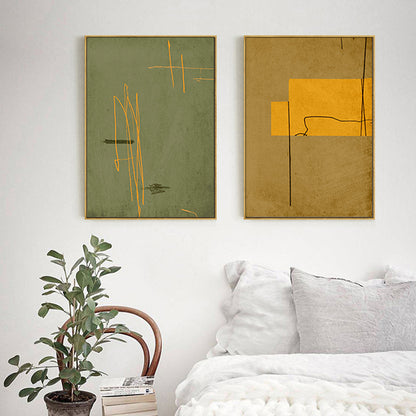 Wall Art 50cmx70cm United Study 2 Sets Gold Frame Canvas