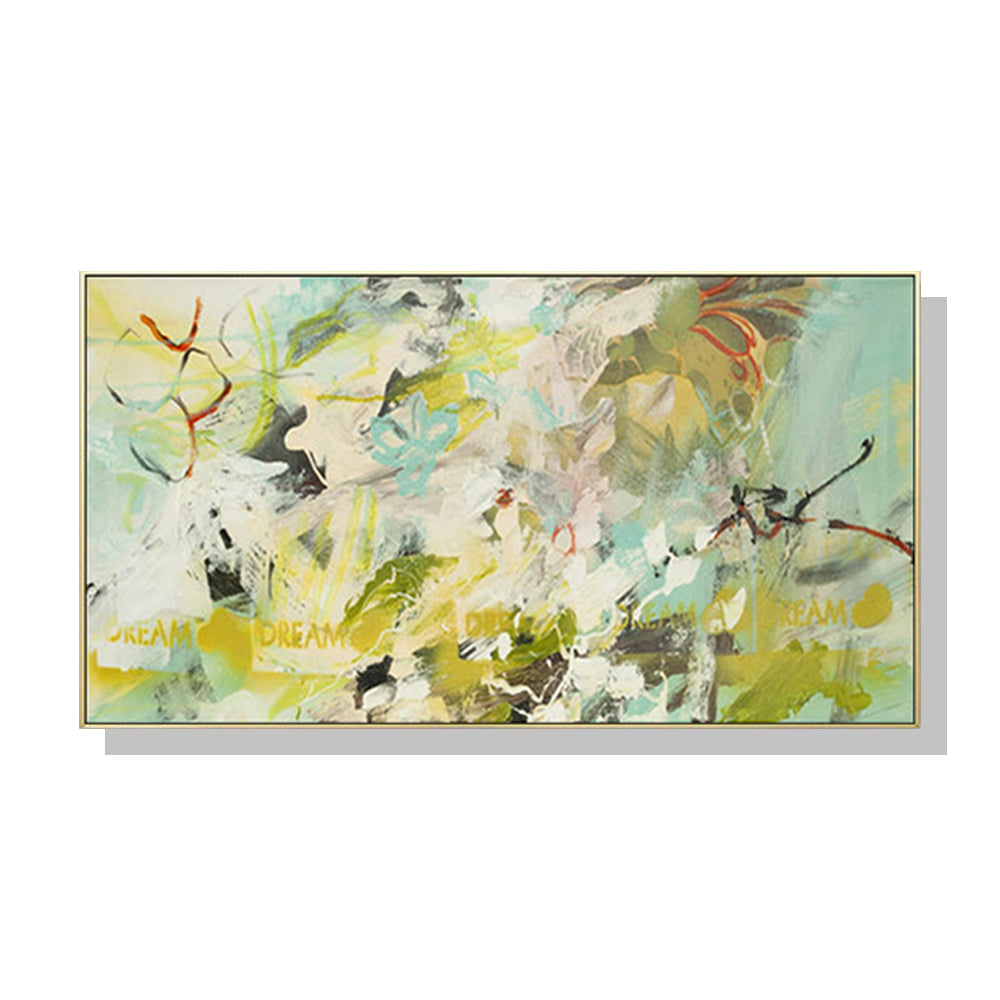 Wall Art 40cmx80cm Summer Dream Gold Frame Canvas