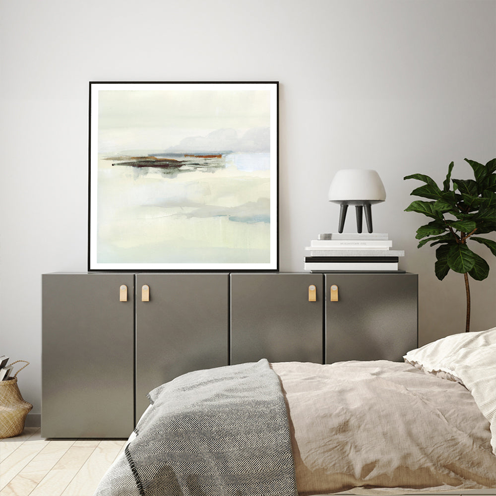 Wall Art 50cmx50cm Atmospheric Edge Black Frame Canvas