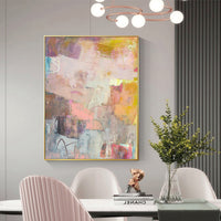 Wall Art 70cmx100cm Lann II Gold Frame Canvas