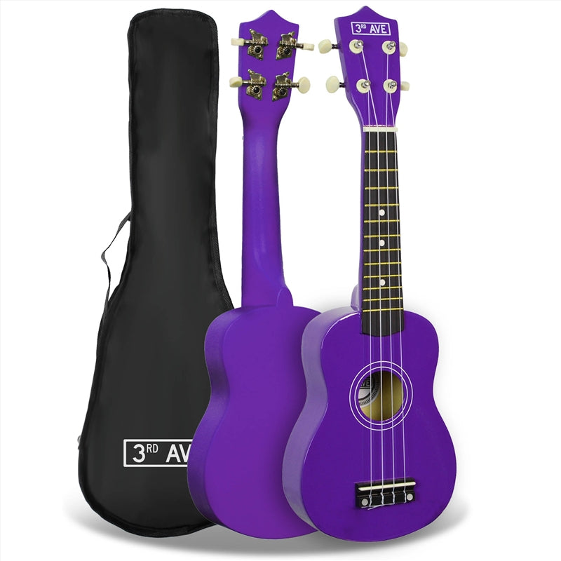 3rd Avenue Soprano Ukulele - Purple