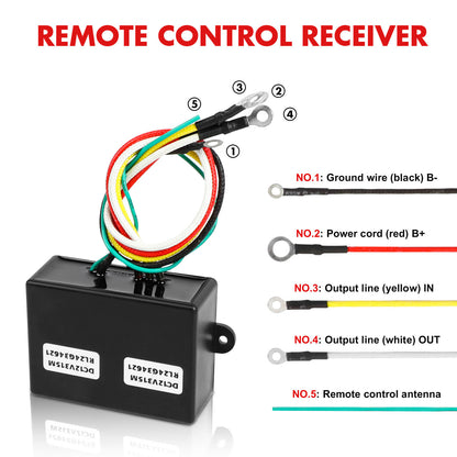 X-BULL 12V Winch Remote Control Twin Handset Easy to Install Upgrade Remotes