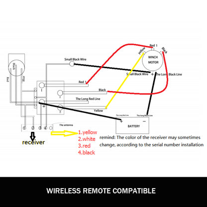 X-BULL Winch Solenoid Relay Wiring Controller 500A 12V and 150ft Wireless Remote