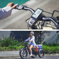 VALK Electric Fat Tyre Tricycle, 500W, Throttle, Hydraulic Disc Brakes, Alloy Frame, Suspension, Black