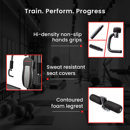 PROFLEX Multi-Station Compact Home Gym Set, 150lbs Weight Plates- M8000