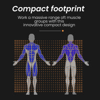 PROFLEX Multi-Station Home Gym Set with 98lbs Weight Plates- M8000