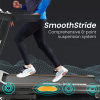 Proflex TRX9s Electric Treadmill, Large Size, 450mm Belt, 10-inch display, Foldable, Suspension, Auto Incline, WiFi, Bluetooth, Pulse Sensors