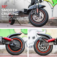 VALK Fusion 5 Electric Scooter, 500W 48V 13Ah Lithium 50km Range 40km/h Quad Shocks 10 inch Tyres