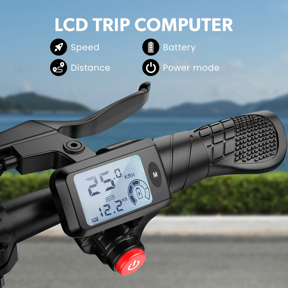 VALK Electric Scooter with Seat, Disc brakes, 12" Tyres, AU Compliant, for Adults, Teens, Commuter, Blue