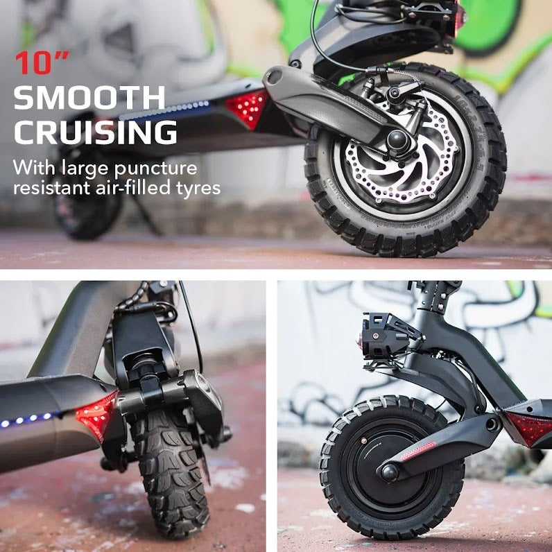 VALK Primal 9 Dual Motor Electric Scooter, 1600W, AU Compliant, for Extreme Hill Climbing, Black