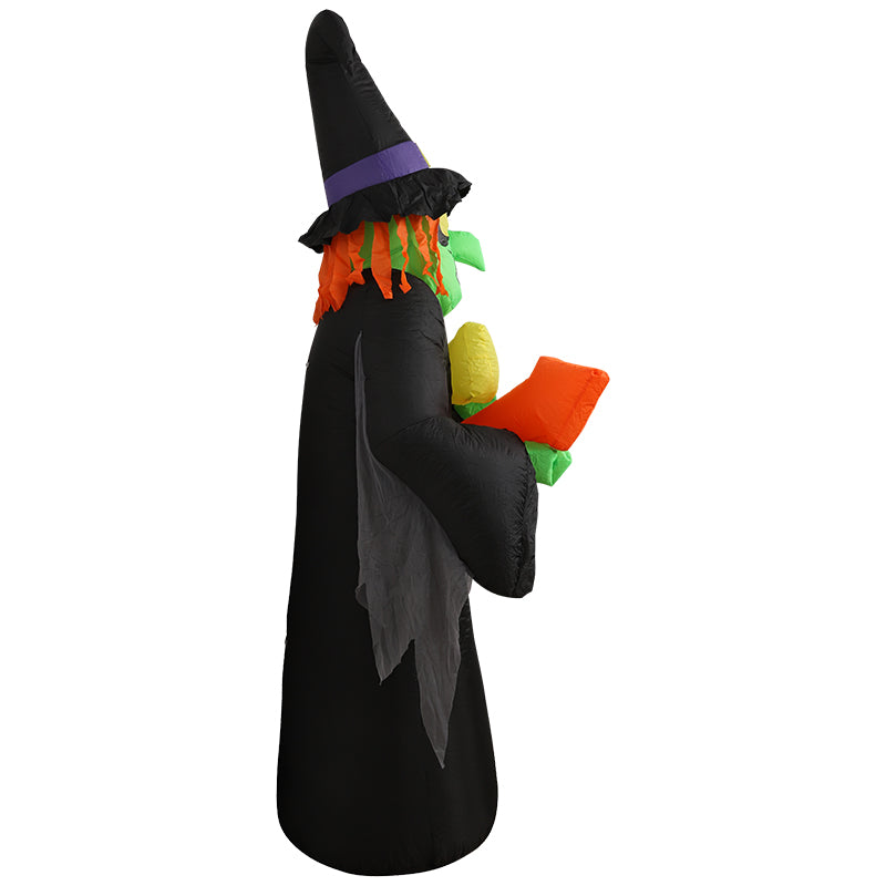 Festiss 2.4m Witch Way Halloween Inflatable with LED