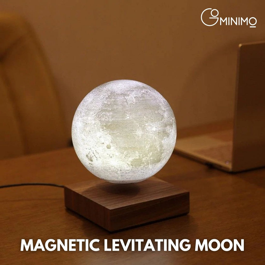 GOMINIMO Magnetic Levitating Moon Dark Brown Base GO-MLP-102-HCNT