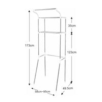 GOMINIMO Over Toilet Storage Shelf 2-Tiers