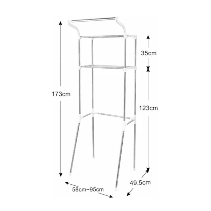 GOMINIMO Over Toilet Storage Shelf 2-Tiers
