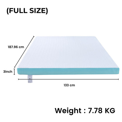 GOMINIMO Dual Layer Mattress Topper 3 inch with Gel Infused (Full) GO-MTP-105