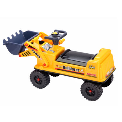 GOMINIMO Kids Ride On Bulldozer Digger Tractor Excavator Toy Car with Helmet GO-KEX-101-JBL