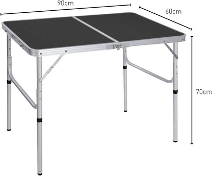 KILIROO Camping Table 90cm Black