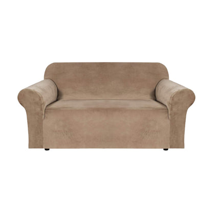 GOMINIMO Velvet Sofa Cover 2 Seater (Blush Brown)