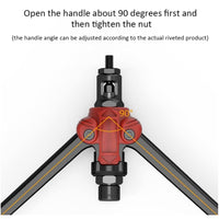 RYNOMATE 157PCS Heavy Duty Nut Rivet Gun Riveting Kit Thread M3-12