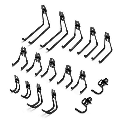 RYNOMATE 16 Pack Garage Hooks Heavy Duty (Black)