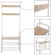 VASAGLE Coat Rack Stand 175cm White