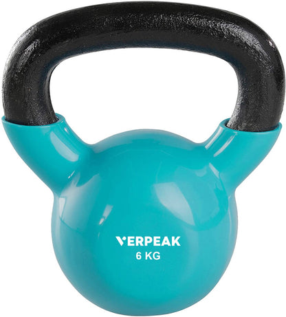 Verpeak Vinyl Kettlebell 6kg Turquoise