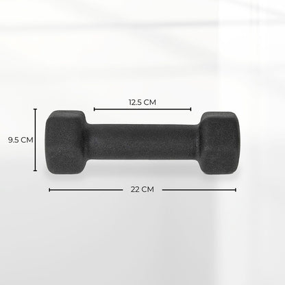 Verpeak Neoprene Dumbbell 5kg x 2 Black