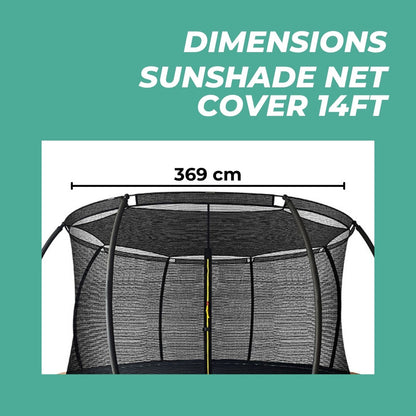 VERPEAK Sunshade Net for Trampoline 14ft