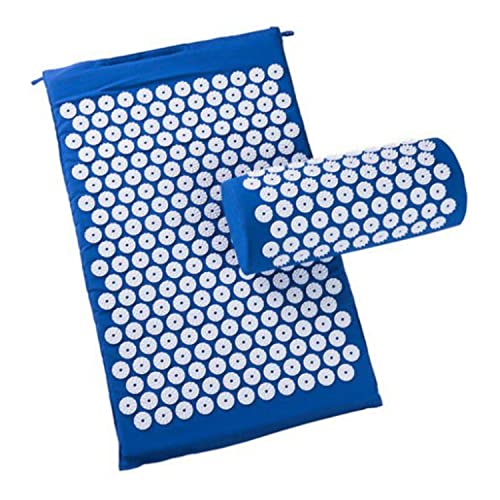 Verpeak Acupressure Mat & Pillow & Bag Blue