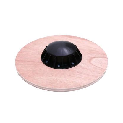 Verpeak Wooden Wobble Board with Non-Slip Pads (Black with Wood)