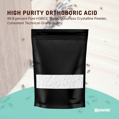 400g Boric Acid Powder 99.9% Pure - Soluble Orthoboric Acid H3BO3