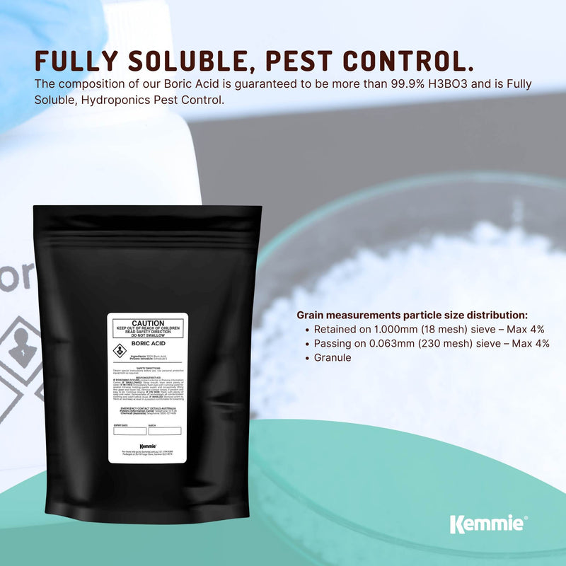 1Kg Boric Acid Powder High Purity Fully Soluble Granule Pest Ant Cockroaches