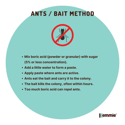 1Kg Boric Acid Powder High Purity Fully Soluble Granule Pest Ant Cockroaches