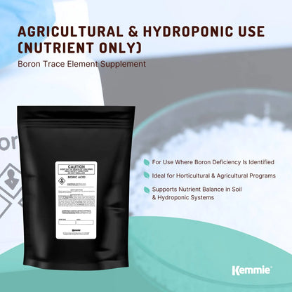 2Kg Boric Acid Powder 99.9% Pure - Soluble Orthoboric Acid H3BO3