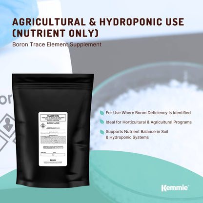 2Kg Boric Acid Powder 99.9% Pure - Soluble Orthoboric Acid H3BO3