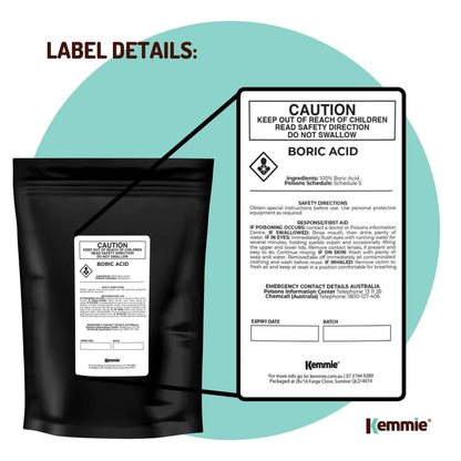 2Kg Boric Acid Powder 99.9% Pure - Soluble Orthoboric Acid H3BO3